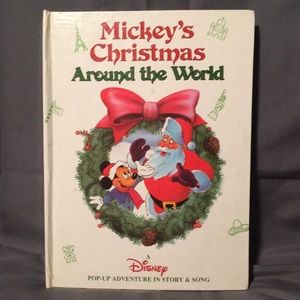 1991 Disney Mickey pop-up Christmas book